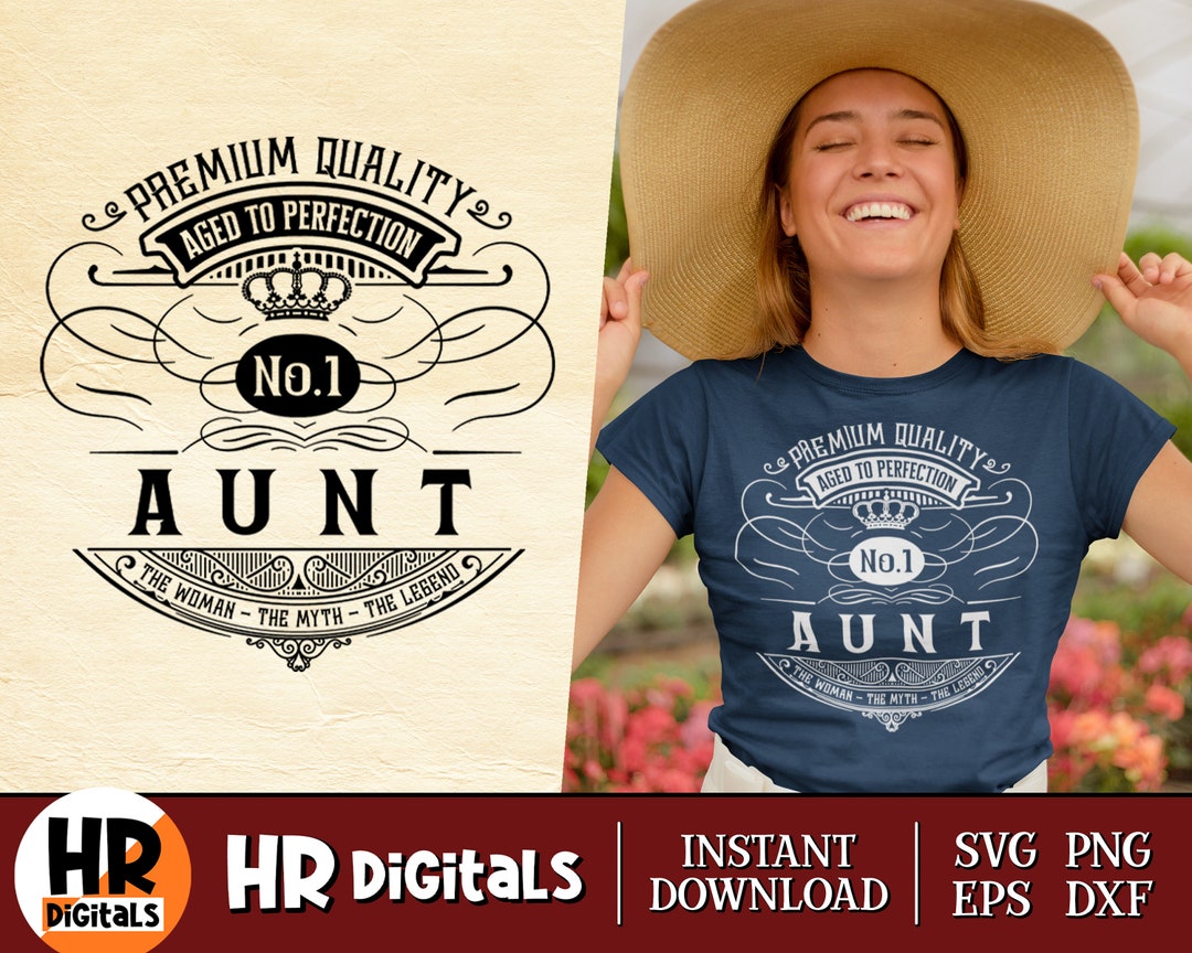 Aunt Whiskey Label SVG, Funny Aunt SVG, Auntie Life, Vintage Label ...