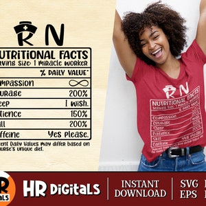 Gediplomeerd verpleegkundige SVG, voedingsfeiten SVG, informatieblad over voeding, grappige verpleegkundige SVG, afstudeercadeau verpleegschool, Cricut, ambachten, png Eps