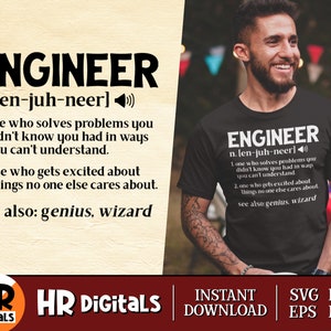 Engineer SVG, Funny Engineering SVG, Engineer Humor, Engineer Student, Engineering Teacher, Gift For Engineer, Crafts, Cricut, Png Eps Dxf