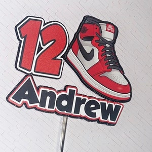 Sneaker Personalized Cake Topper