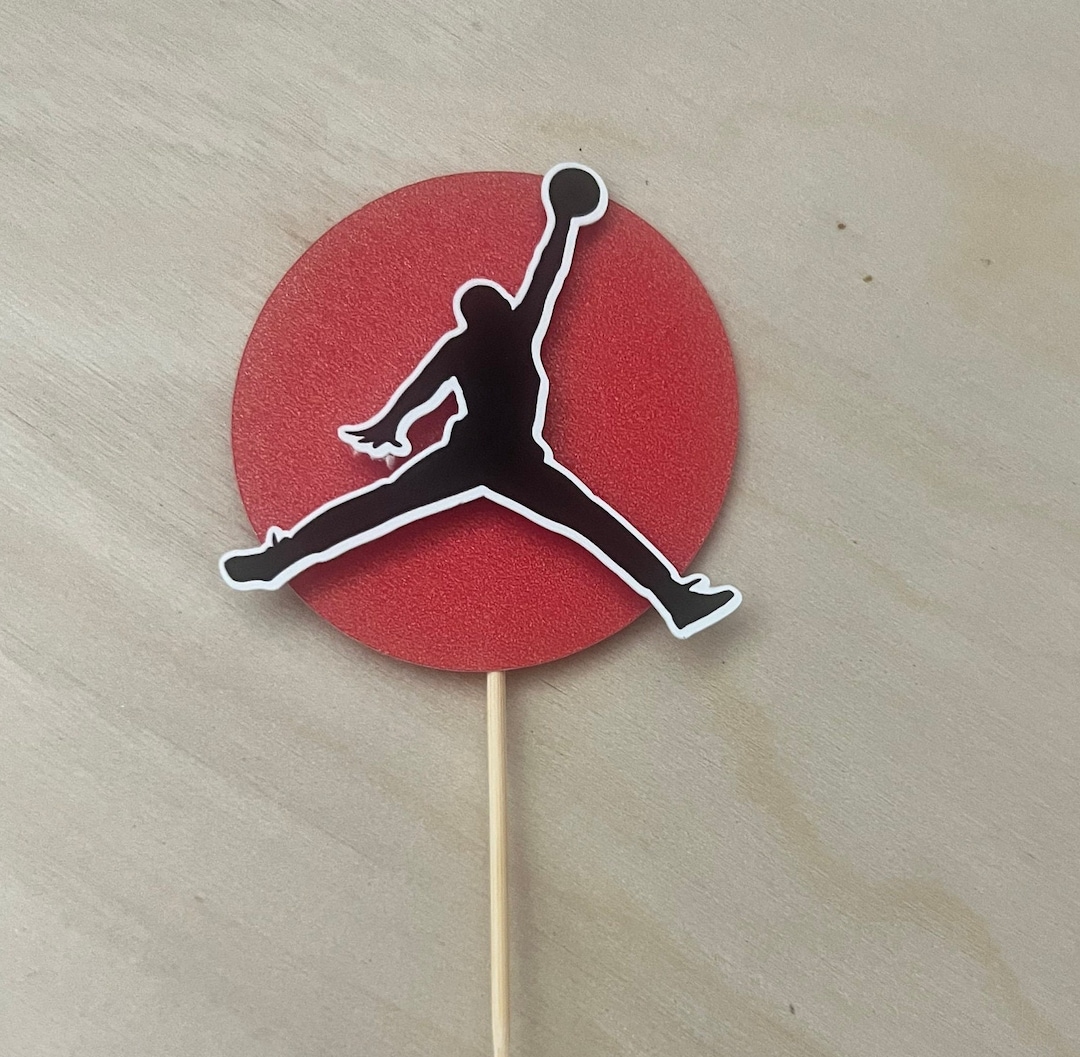 Basketball Cupcake Toppers, Jordan, Set of 6 or 12 Etsy