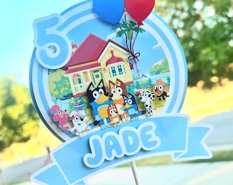 Bluey Cake Topper, Bluey
