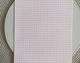 Pink Gingham Edible Icing sheet.