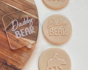 Daddy Bear. Fathers Day / Dads Birthday | Embosser / Debosser.