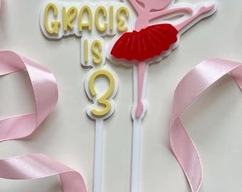 Personalised Ballerina Cake Topper