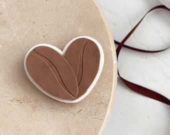 Coffee Beans Heart  | Embosser / Debosser And Cutter Set