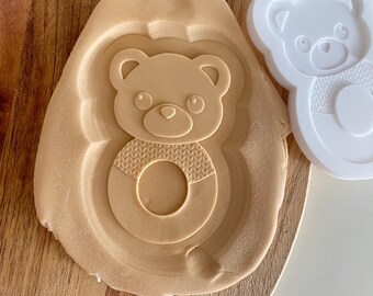 Teddy Bear Rattle | Embosser / Debosser And Cutter Set