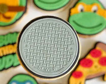Sewer Cover  | Embosser / Debosser And Cutter Set