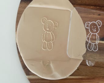 Cute Fluffy Teddy Bear | Debosser / Embosser