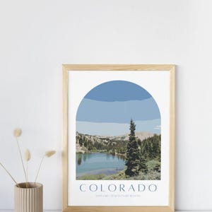 Colorado Print | Travel art print | Retro Colorado Wall Art | Vintage Wall Art | Printable Wall Art | Retro Wall Art | Colorful Decor