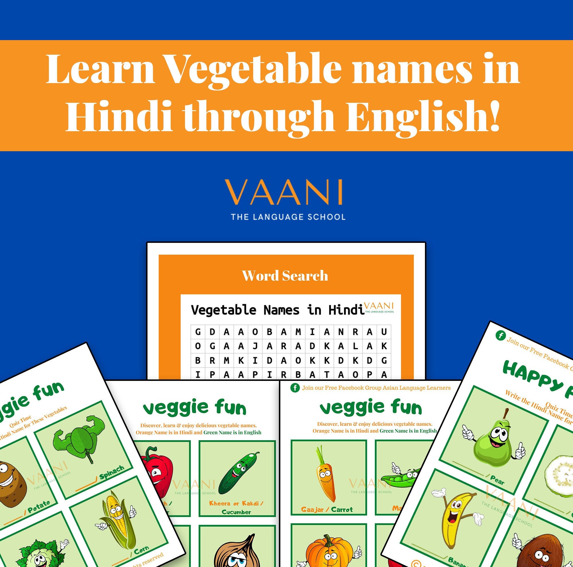 hindi printable vegetable worksheet learn hindi vegetable etsy india