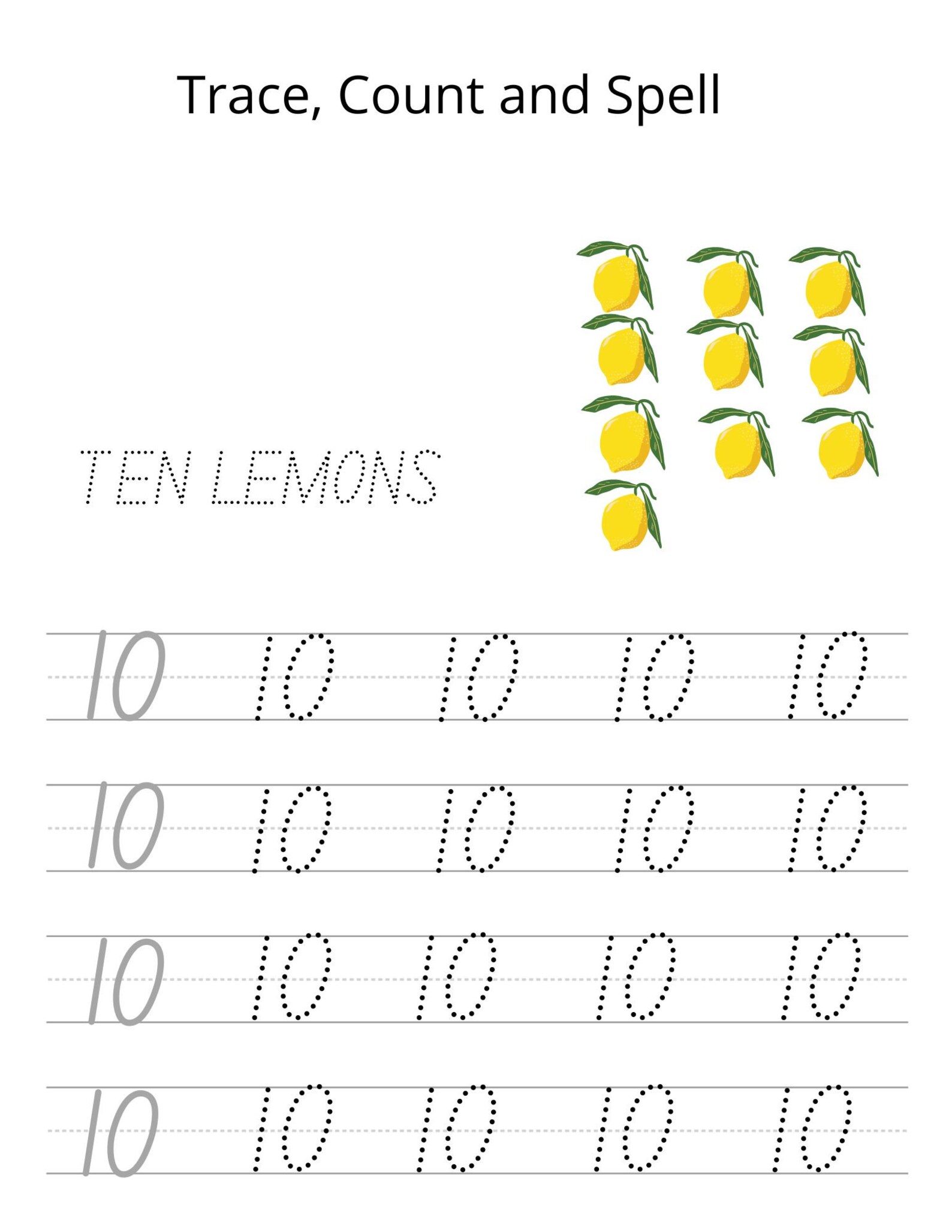 Number Tracing Worksheets / Pre-schoolers &amp; Kindergarten/ Math ...