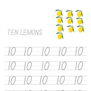 Number Tracing Worksheets / Pre-schoolers &amp; Kindergarten/ Math ...