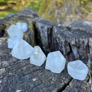 Apophyllite Pyramid From India | Unique Apophyllite Crystal, Flattened Tip, Unique Tip