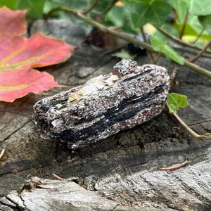 Black Tourmaline & Mica Mined in Brazil | Beautiful, Rough Black Tourmaline With Mica