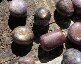 Small Star Ruby Tumbles From India | Tiny, Flashy Ruby Tumbled Stones | Polished Ruby Corundum