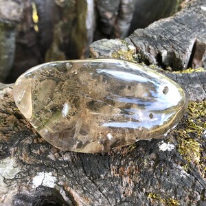 Smoky Quartz Crystal Lens From Brazil | High Quality Quartz With Mineral Inclusions, Mined in Brazil
