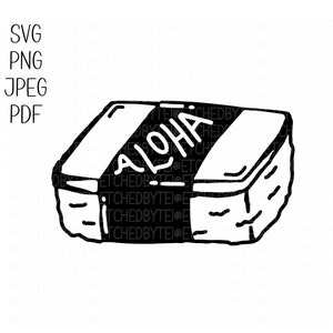 Aloha Musubi Digitale Datei Download SVG PNG JPEG