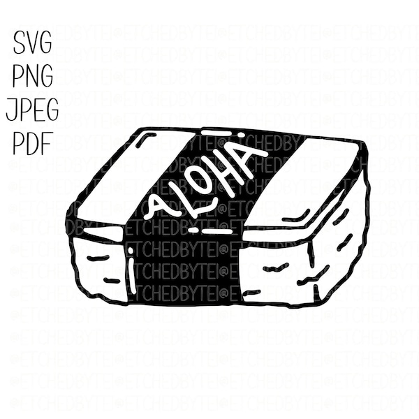 Aloha Musubi Digital File Download SVG PNG JPEG
