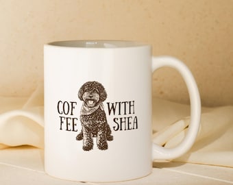 Custom Pet Portrait Mug - Drawn from your Pet Photo, Personalized Dog Cat Lover Gift, 11oz Ceramic Cup