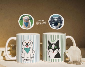 Funny Custom Pet Mug, Custom Dog Mug, Custom Cat Mug, Custom Pet Gifts, Personalized Dog Mug, Personalized Pet Gifts, Gifts for Pet Loss
