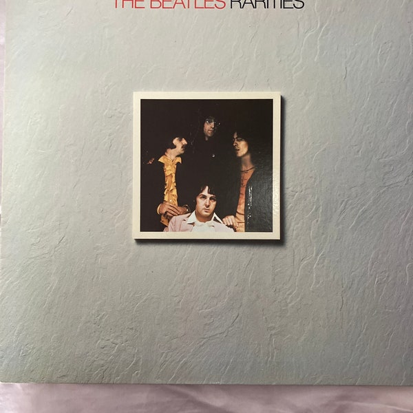 The Beatles " Rarities " Rare VG Vinyl LP Promo w/ BUTCHER Photo Fold Open Cove