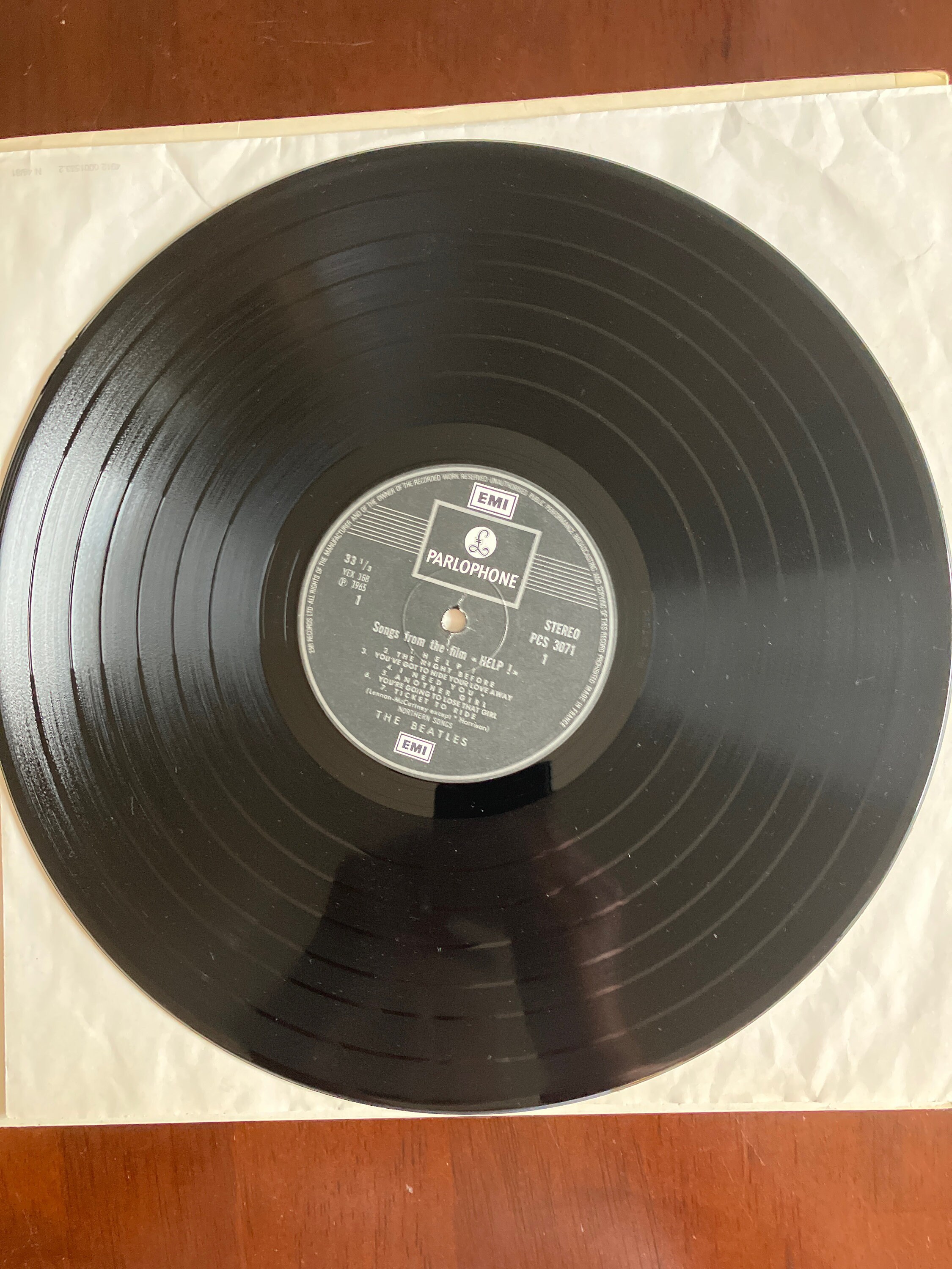 THE BEATLES Help LP EMI Parlophone PCS 3071 UK IMPORT Vinyl