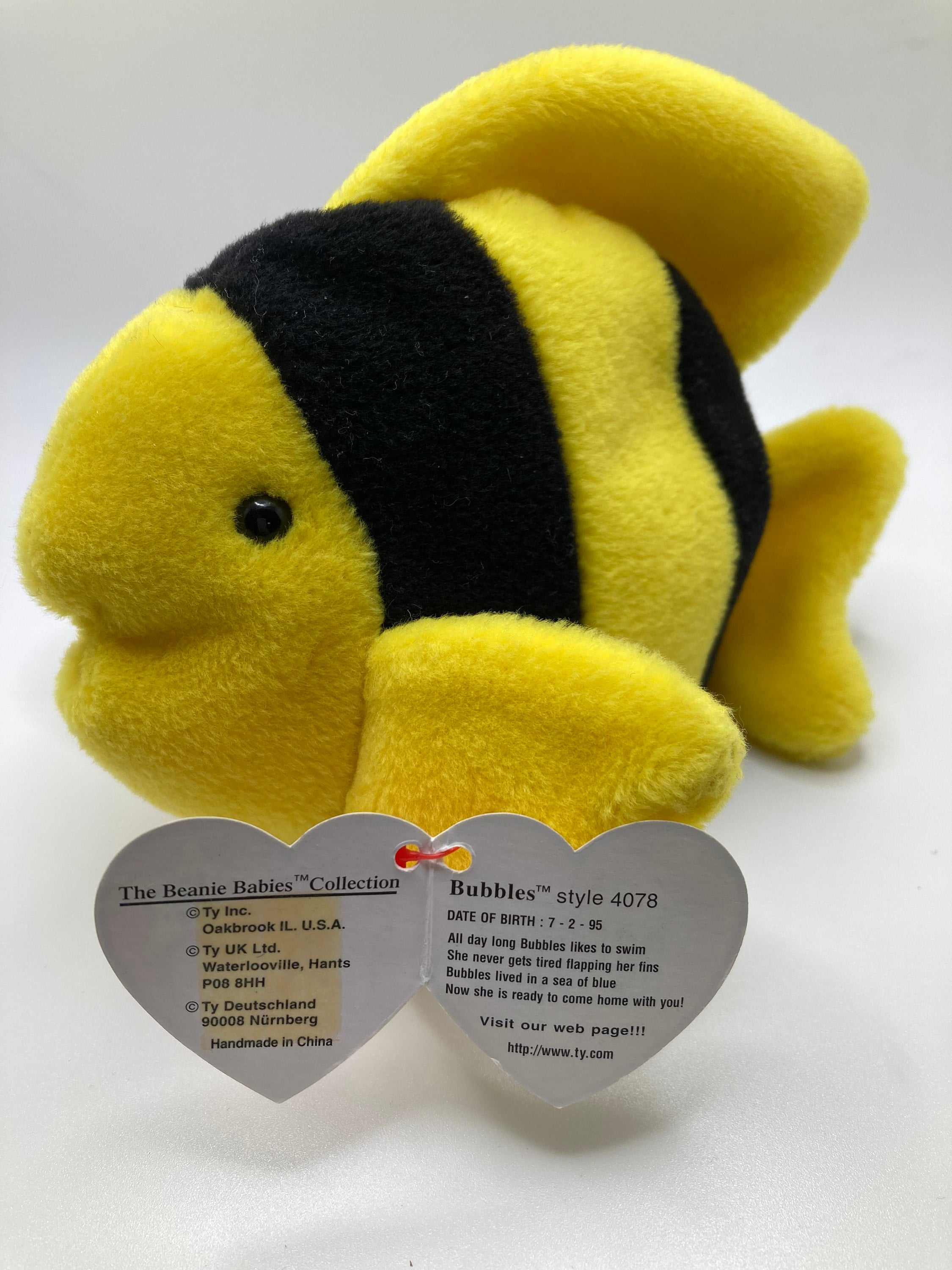 Bubbles the Fish Ty Beanie Baby DOB 7295 Retired 51197 Etsy