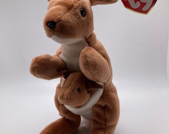 Pouch the Kangaroo Ty Beanie Baby, DOB November 6, 1996 Retired
