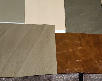 leather and vinyl pieces for crafting