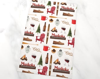 Muskoka Tea Towel - Printed in Canada