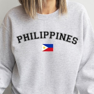 Philippines Sweatshirt, Filipino Sweatshirt, Filipino Shirt, Philippines Crewneck, Philippines Shirt, Philippines Gift, Philippines Flag