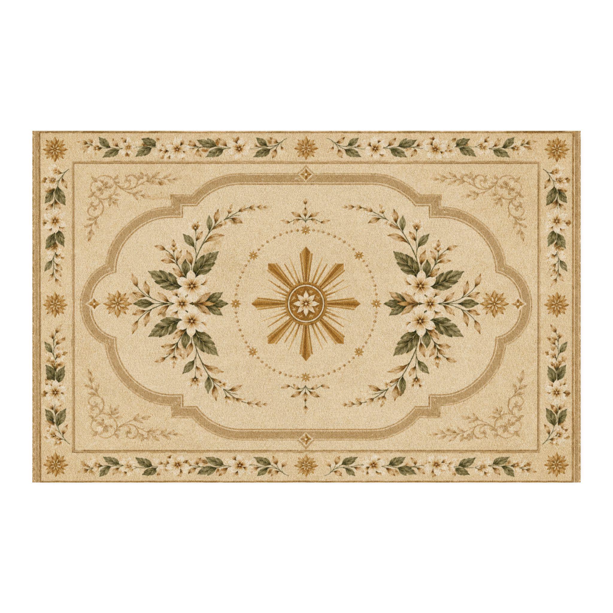 Philippines Rug With Banig Sun & Sampaguita Flowers, Filipino ...