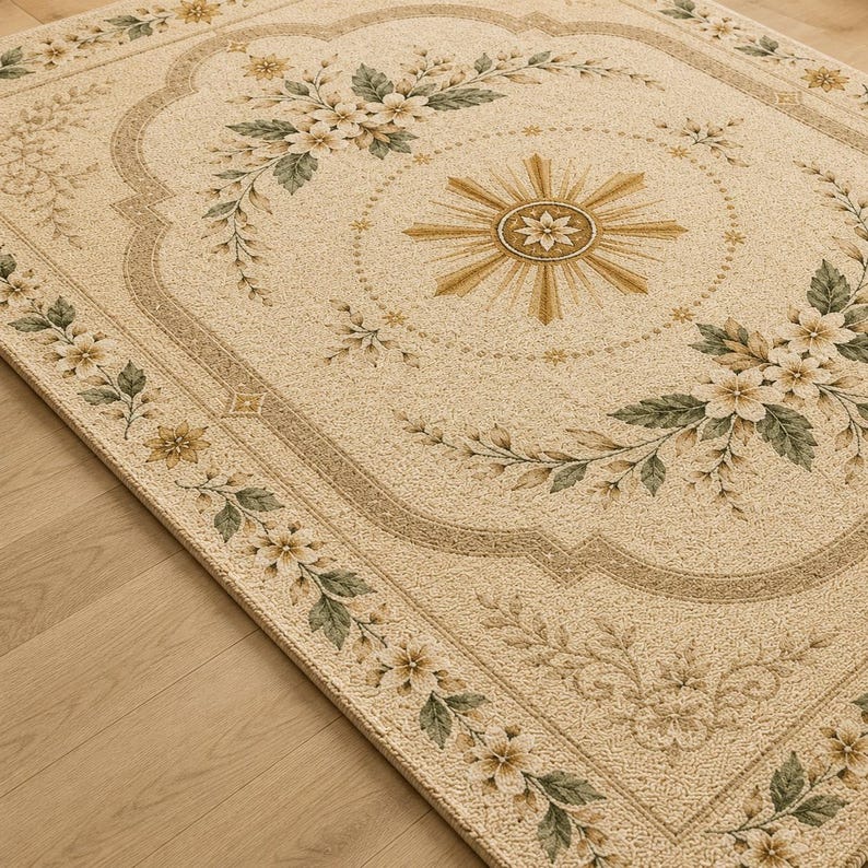 Philippines Rug With Banig Sun & Sampaguita Flowers, Filipino ...