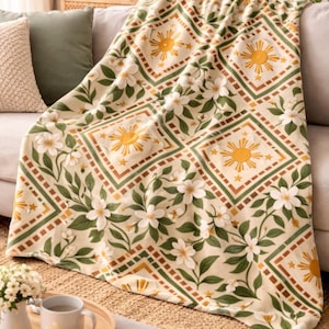 Filipino Gifts Velveteen Blanket, Filipino Mom Gifts, Philippines Filipino Art Filipino Sun Gifts Filipino Baby Blankets Filipino Lola Gifts zdjęcie 1