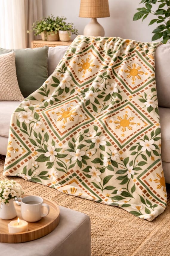 Filipino Gifts Velveteen Blanket, Filipino Mom Gifts, Philippines Filipino Art Filipino Sun Gifts Filipino Baby Blankets Filipino Lola Gifts
