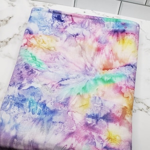 Tie Dye Rainbow Book Sleeve for Large Hardcover Books