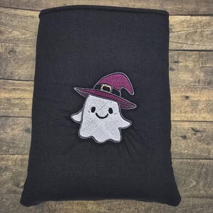 刺繍入りゴーストウィッチハロウィーンブックスリーブ（大型ハードカバー本用）