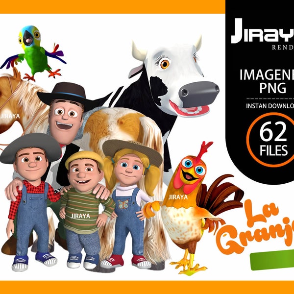 62 La Granja de Zenon Characters Png Images, La Granja de Zenon Printable Digital, Png INSTAN download