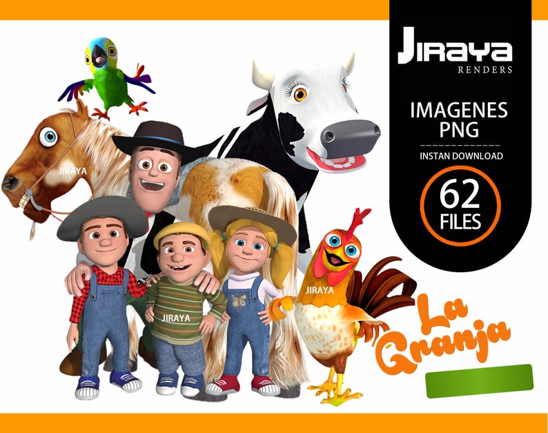 62 Zenon Characters Farm Png Images Zenon's Farm - Etsy