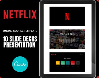 10 CUSTOMIZABLE ONLINE COURSE template for Course Creator, Webinar Slide Deck Keynote, Powerpoint, Webinar Template, Canva templates