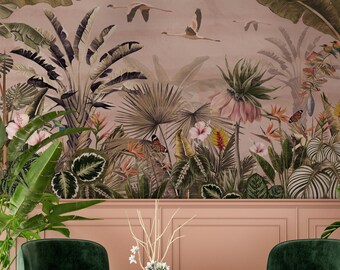 funky bird wallpaper