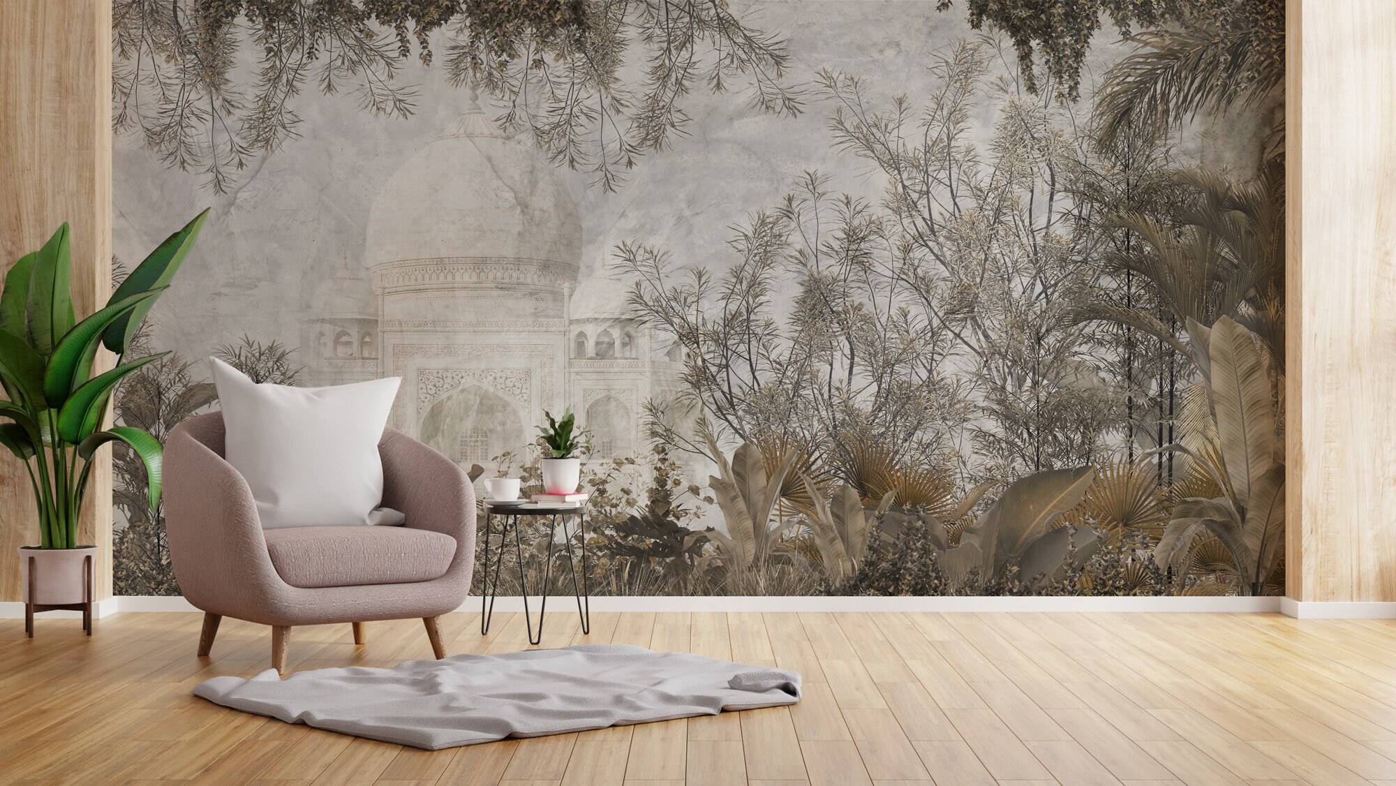 Vintage Landscape Wallpaper Scenic Wall Mural Removable Etsy