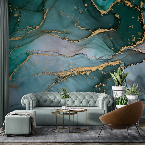 Marble Wallpaper | Abstract Art Wallpaper | Peel and Stick Wallpaper | Removable Wallpaper | Modern Wallpaper