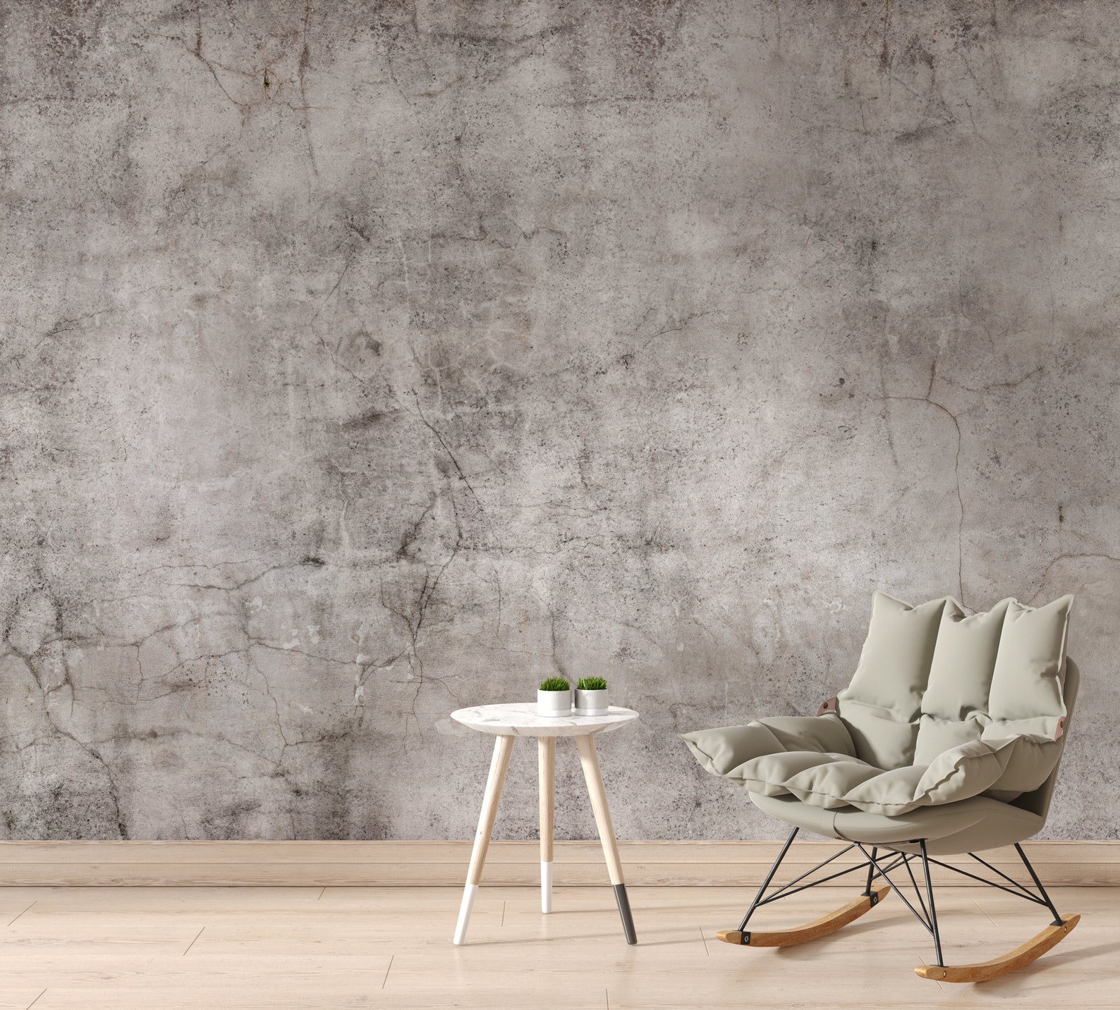 Grey Concrete Texture Peel and Stick Concrete Wallpaper Etsy