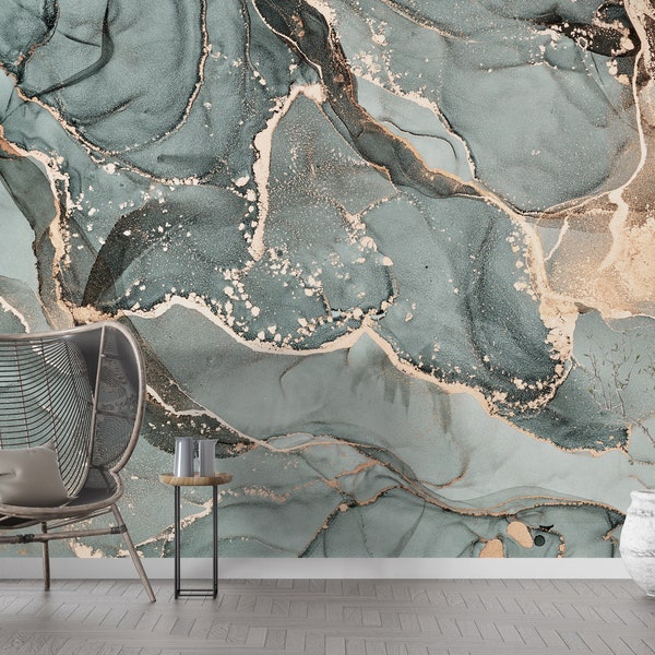 Marble Peel and Stick Wallpaper Etsy