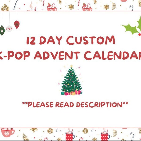 Bts Advent Calendar Etsy
