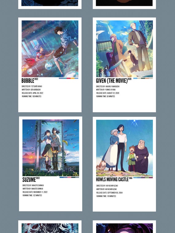 minimalist poster  Anime films, Anime reccomendations, Anime