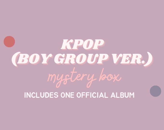 K-pop Mystery Box (Boy group ver.) *one official album*