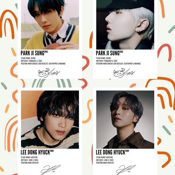 NCT DREAM signature minimalist poster prints